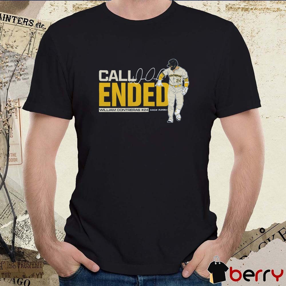 Call Ended William Contreras Call Ended MLB Slash Line Signature t-shirt