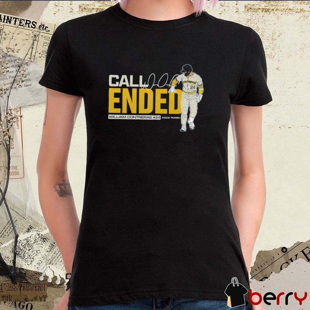 Call Ended William Contreras Call Ended MLB Slash Line Signature t-shirt