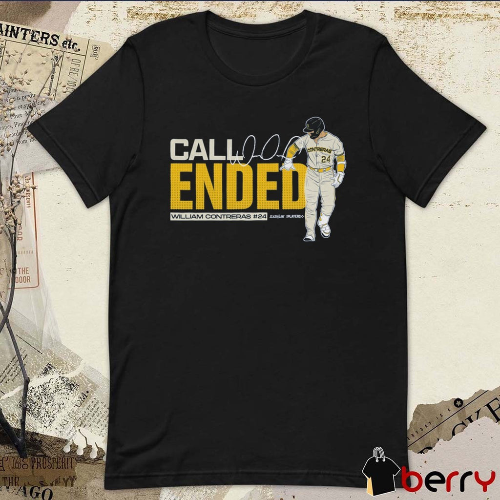 Call Ended William Contreras Call Ended MLB Slash Line Signature t-shirt