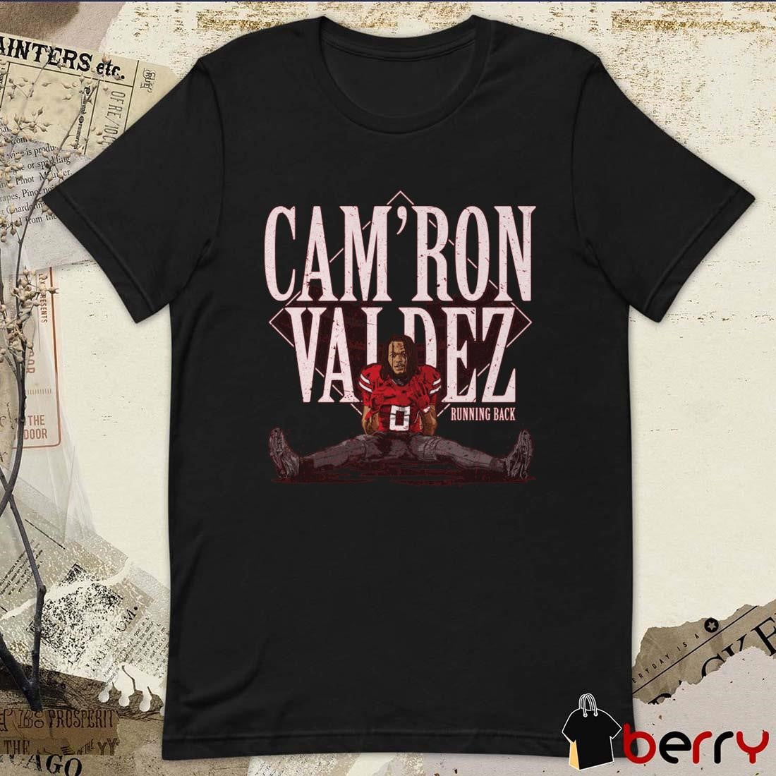 Cam’Ron Valdez Texas Tech Red Raiders Running Back College Player Name t-shirt