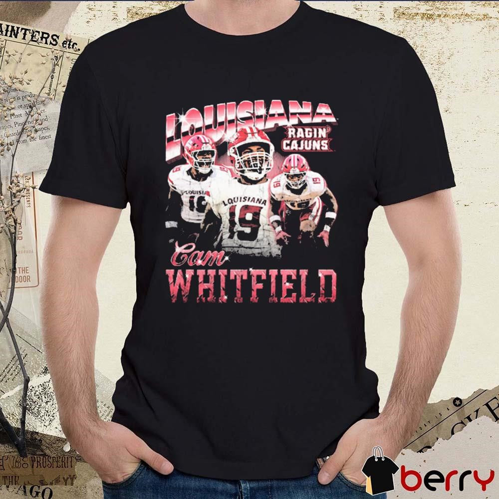 Cameron Whitfield Louisiana Ragin’ Cajuns 90s Retro t-shirt