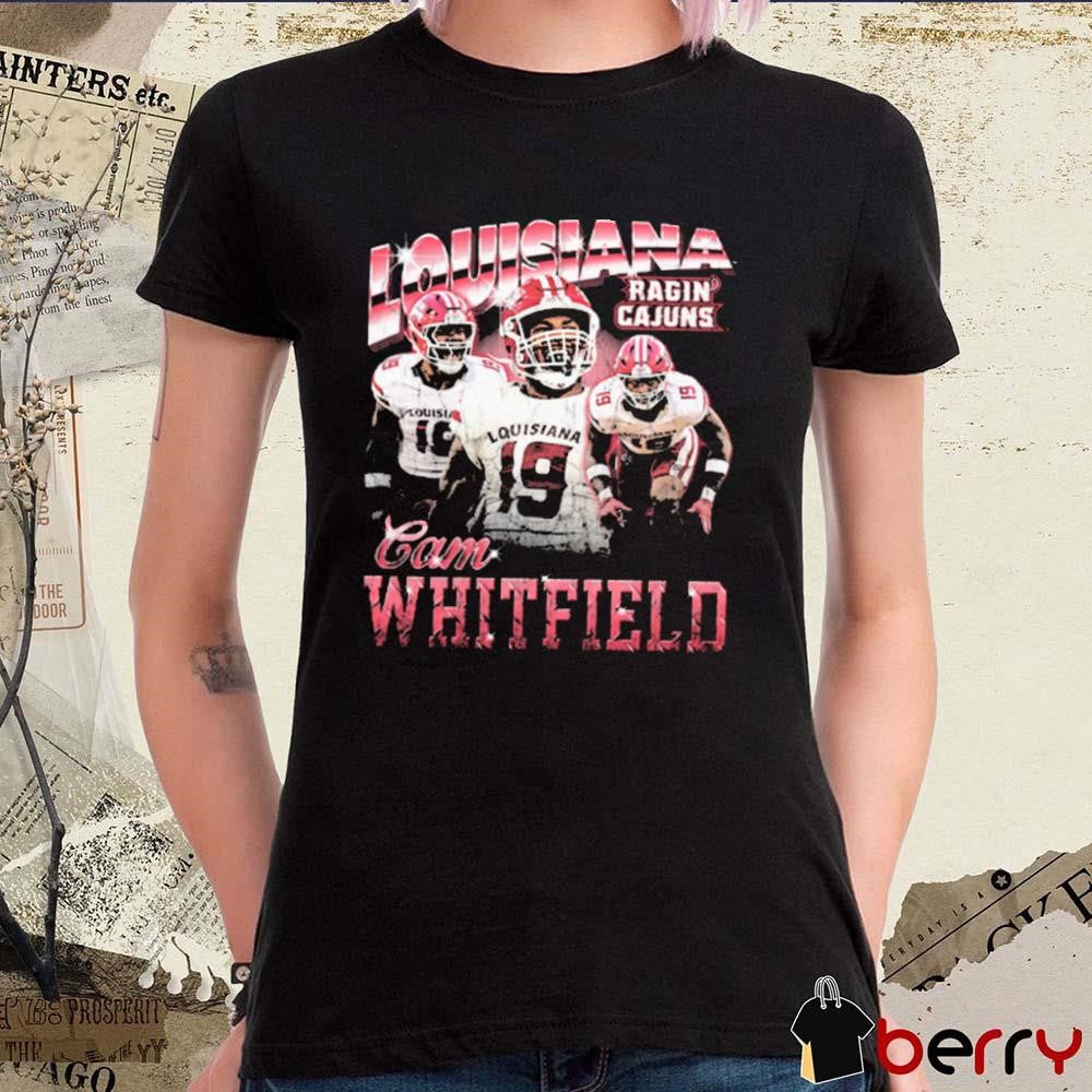 Cameron Whitfield Louisiana Ragin’ Cajuns 90s Retro t-shirt