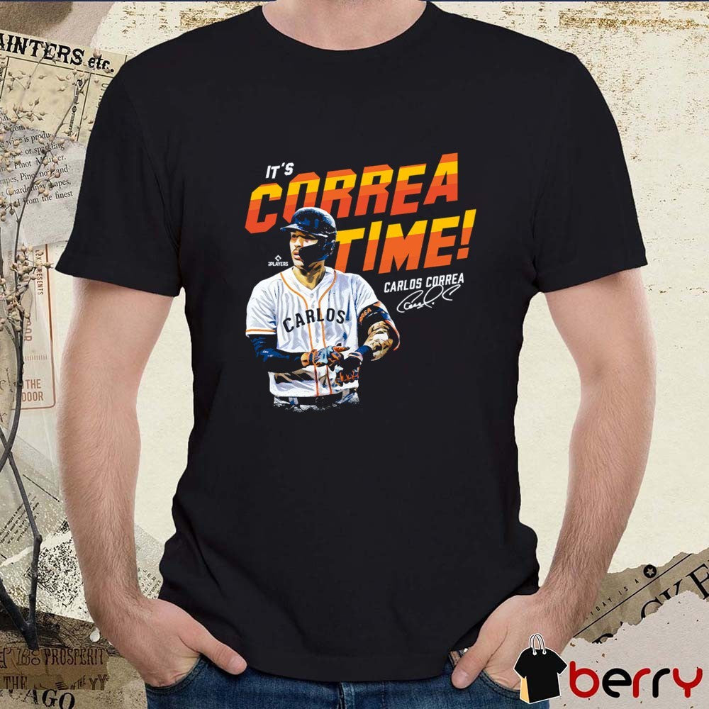 Carlos Correa Houston Astros MLB It’s Correa Time in Houston Signature t-shirt