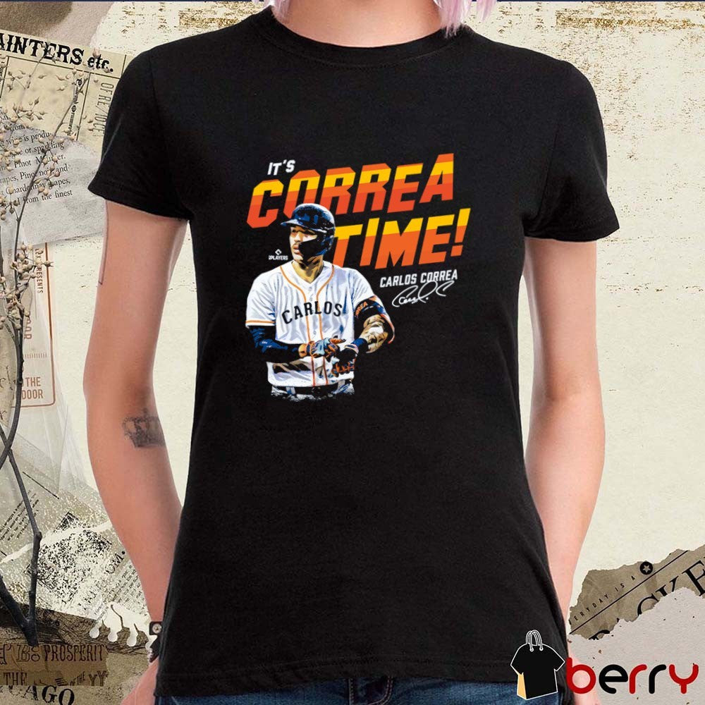 Carlos Correa Houston Astros MLB It’s Correa Time in Houston Signature t-shirt