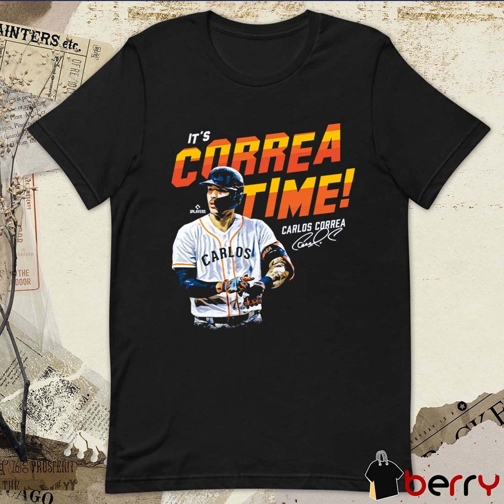 Carlos Correa Houston Astros MLB It’s Correa Time in Houston Signature t-shirt