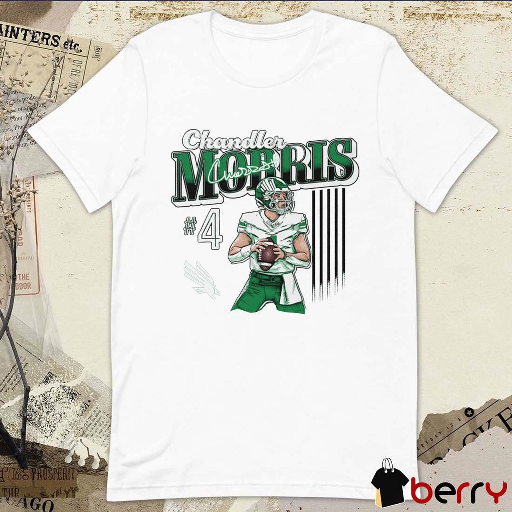 Chandler Morris Kelly #4 North Texas Signature Graphic t-shirt