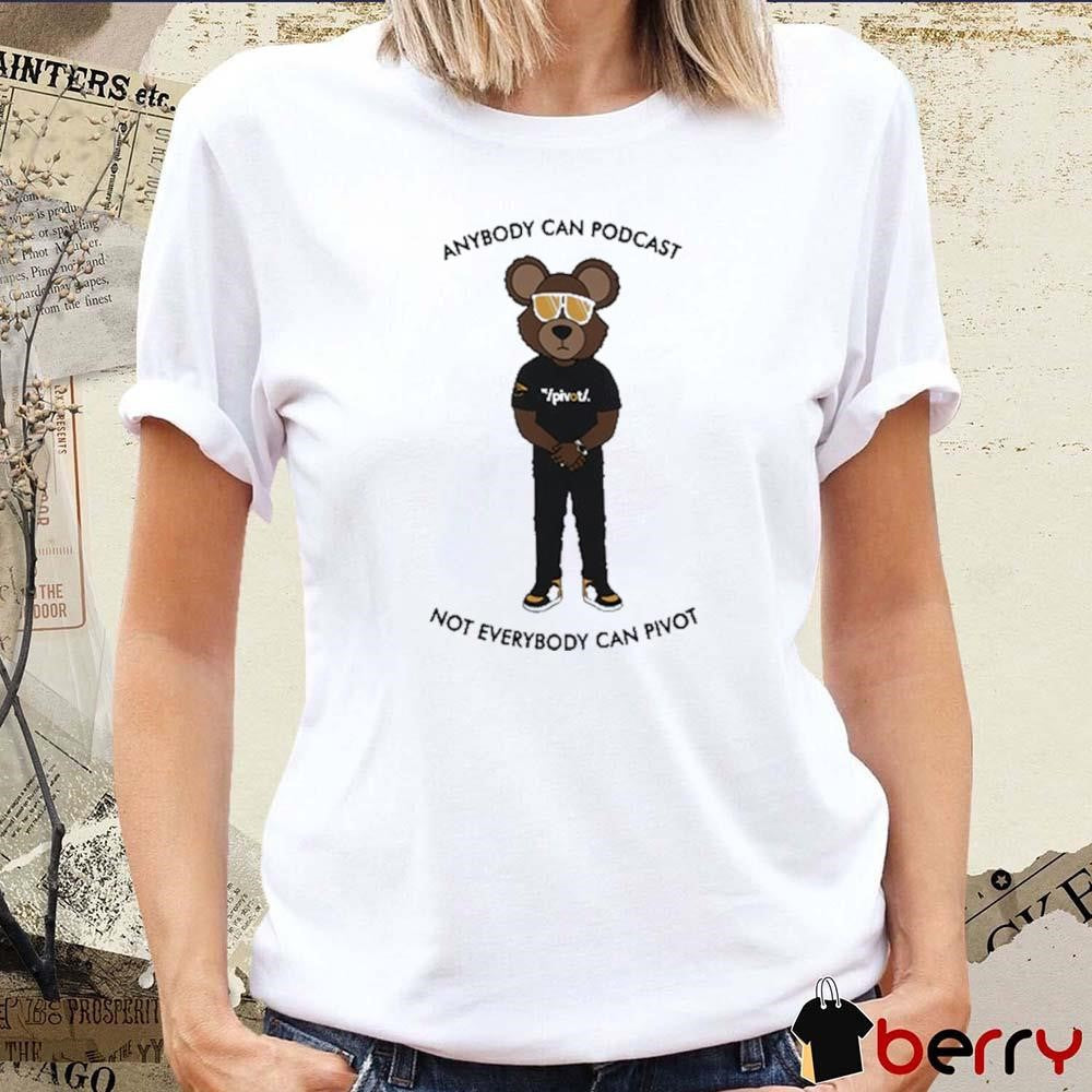 Channing Crowder Wearing Anybody Can Podcast Not Everybody Can Pivot t-shirt