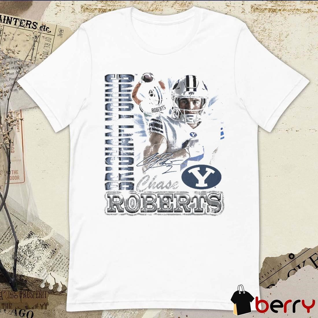 Chase Roberts Brigham Young BYU Cougars 90s Graphic Signature t-shirt