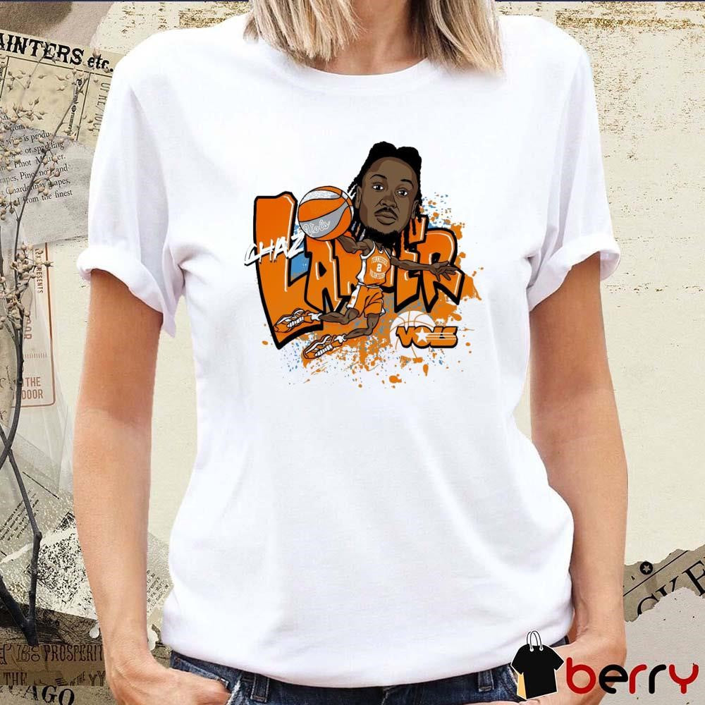 Chaz Lanier Caricature Tennessee Volunteers NCAA t-shirt