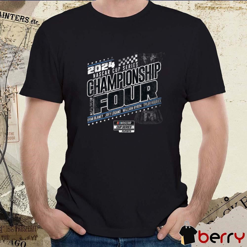 Checkered Flag Sports 2024 NASCAR Cup Series Championship Four Ryan Blaney Joey Logano t-shirt