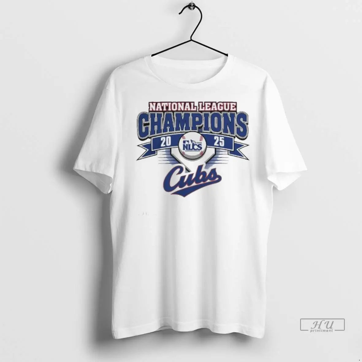 Official Chicago Cubs 2025 National League Champions Champions Ladies T Shirt