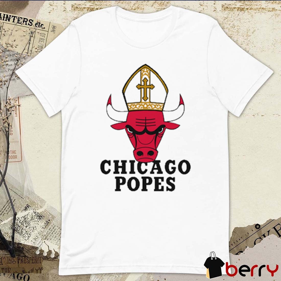 Chicago Popes Chicago Bulls x Pope Leo XIV Funny t-shirt