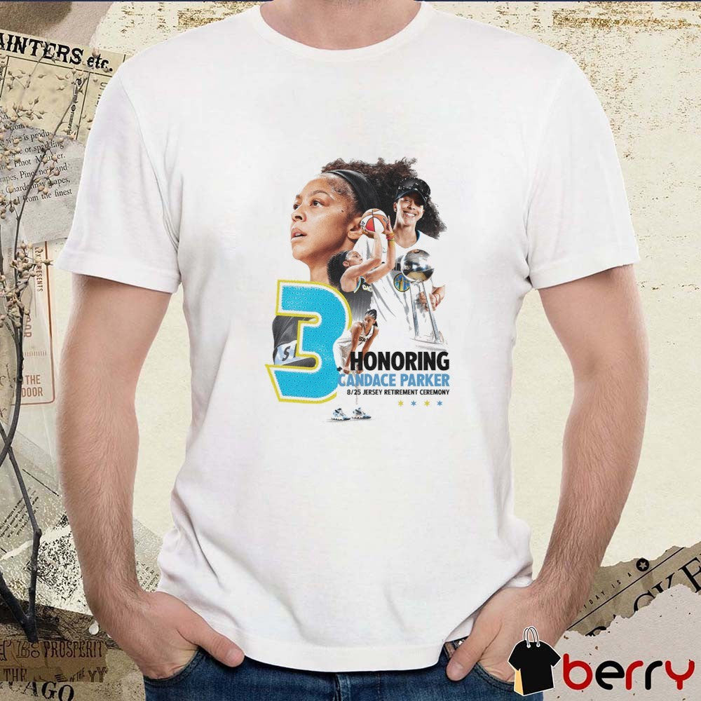 Chicago Sky Honoring Retire Candace Parker’s No. 3 Jersey on August 25 2025 t-shirt