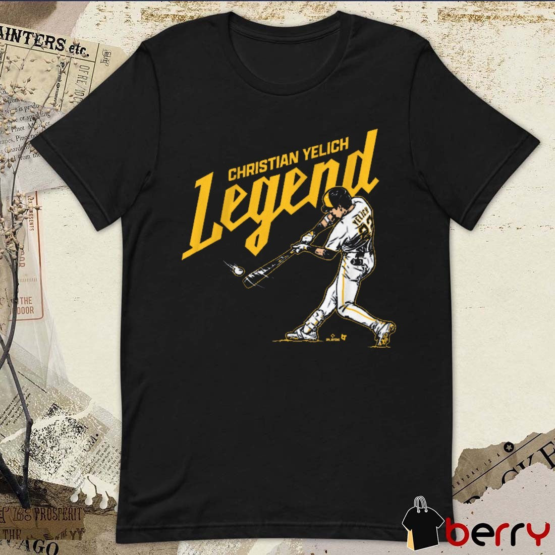 Christian Yelich Legend Milwaukee Brewers MLB Graphic t-shirt