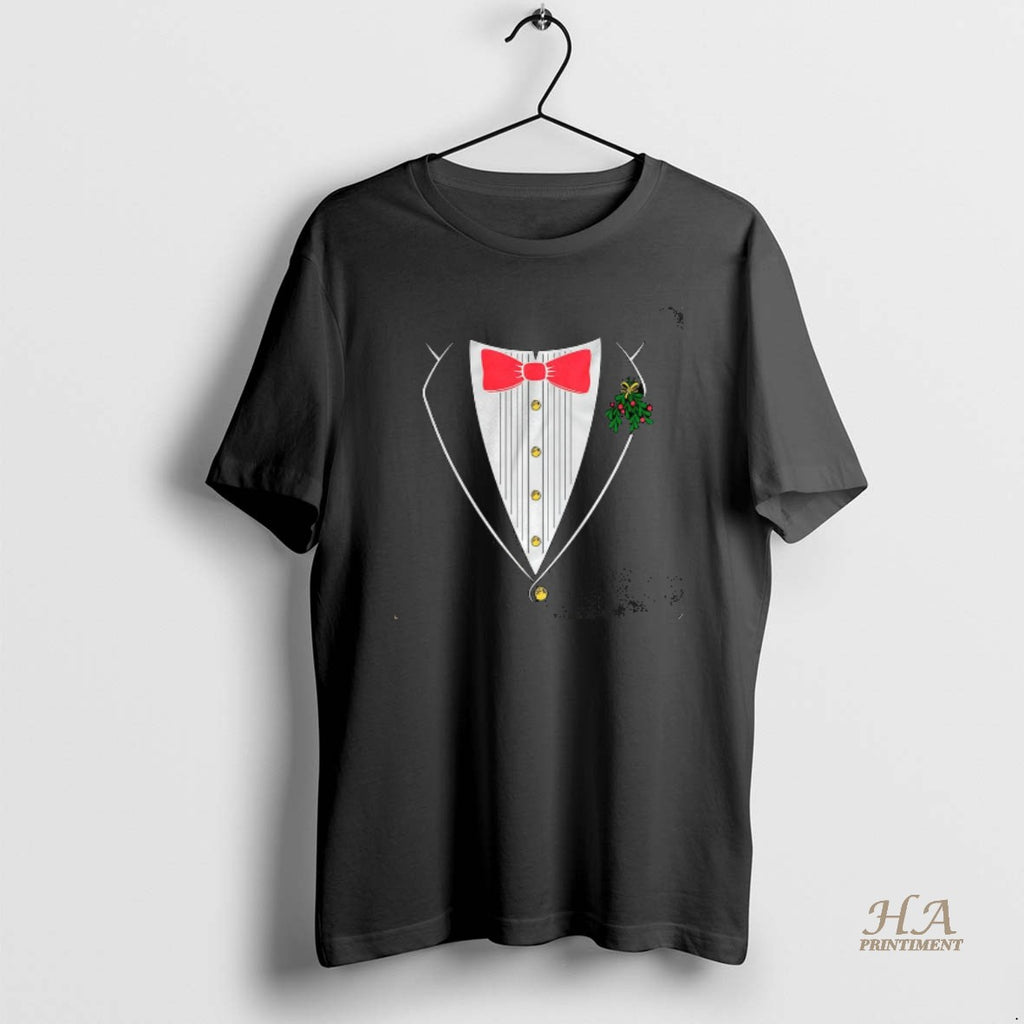 Official Christmas Tuxedo Bow And Mistletoe