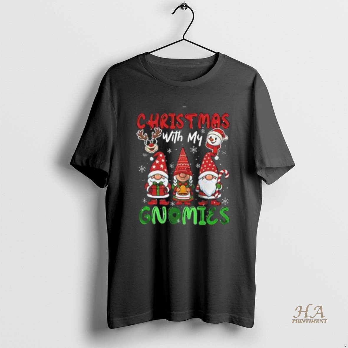 Official Christmas With My Gnomies Lovely Three Gnomes Snow X Mas Family