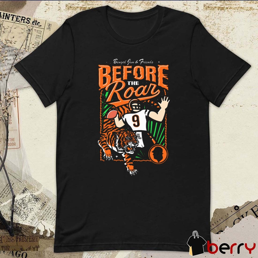 Cincinnati Bengal Jim and Friends Before The Roar 2025 Schedule Painting t-shirt