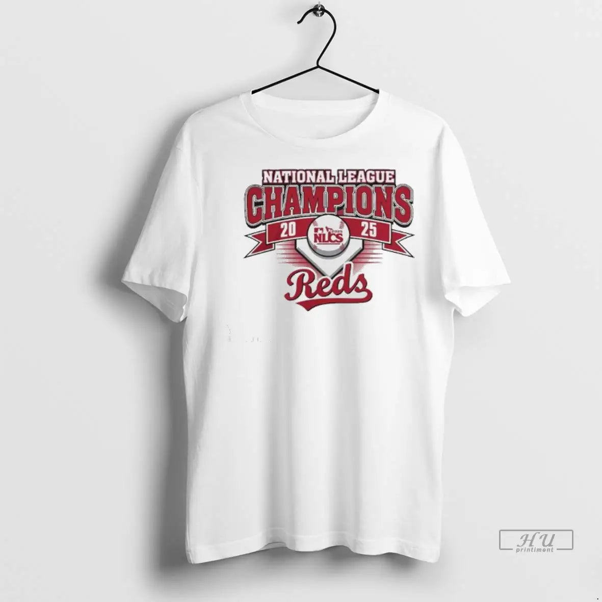 Official Cincinnati Reds 2025 National League Champions Champions Ladies T Shirt