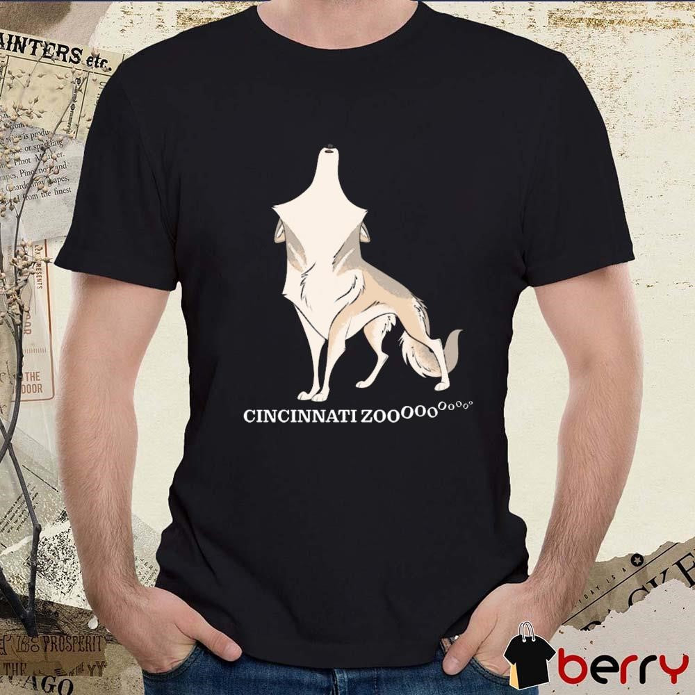 Cincinnati Zoo Wolf Pack Howl Painting t-shirt