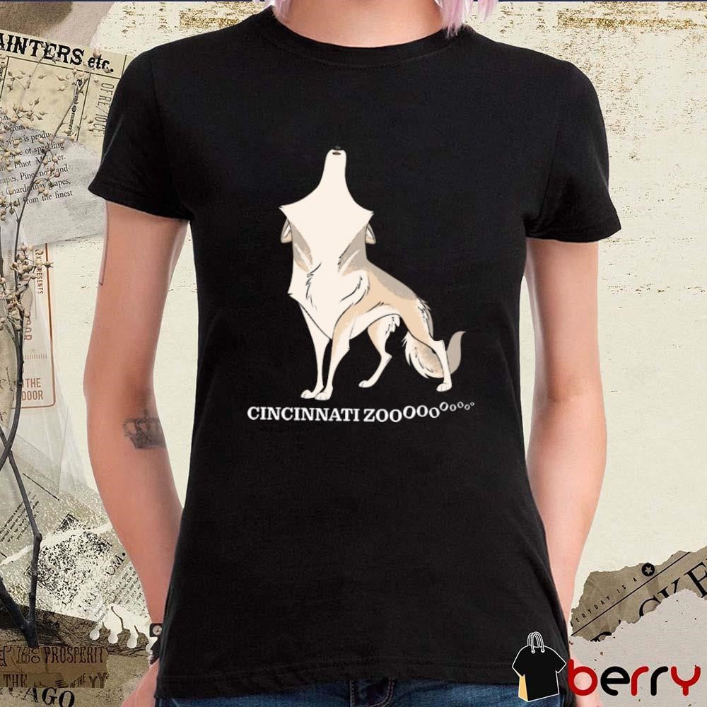 Cincinnati Zoo Wolf Pack Howl Painting t-shirt