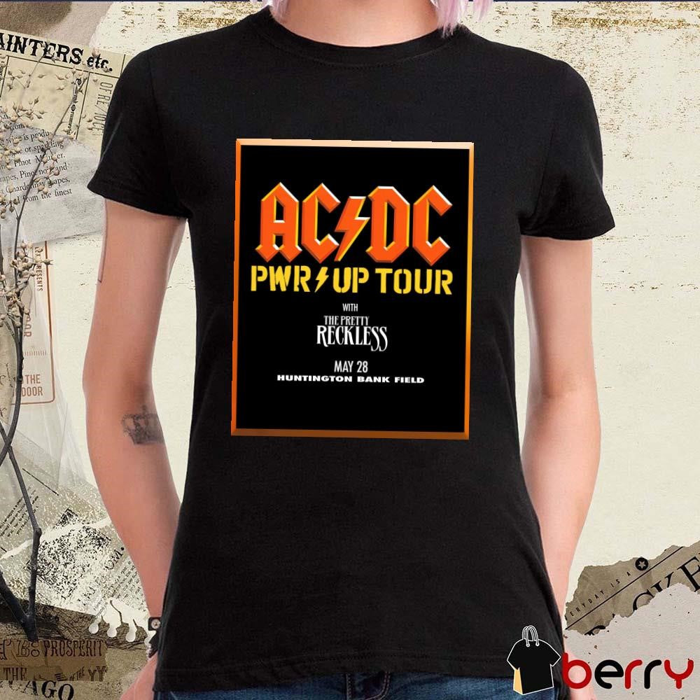 Cleveland Browns AC DC Power Up Tour 2025 Huntington Bank Field On May 28 With The Pretty Reckless t-shirt