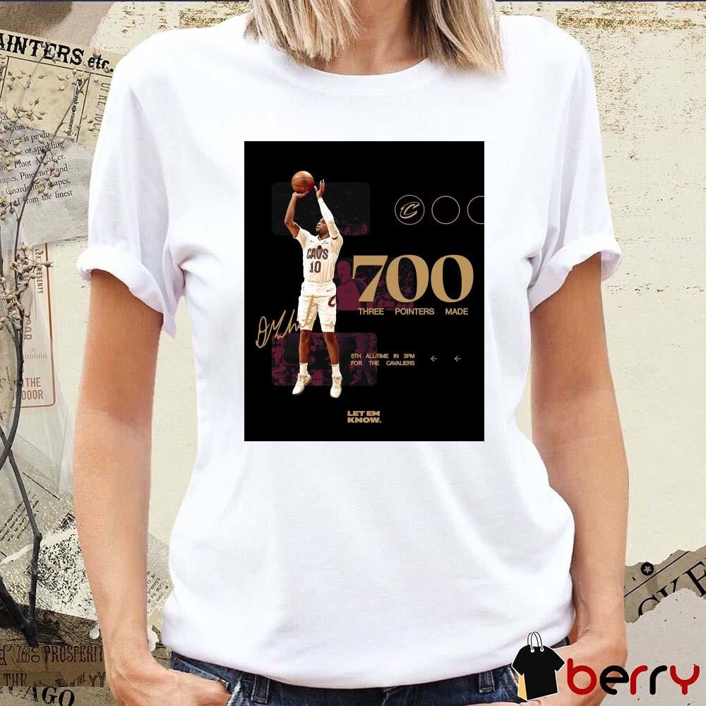 Cleveland Cavaliers Darius Garland 700 Three Pointers Made Signature Let Em Know Poster t-shirt