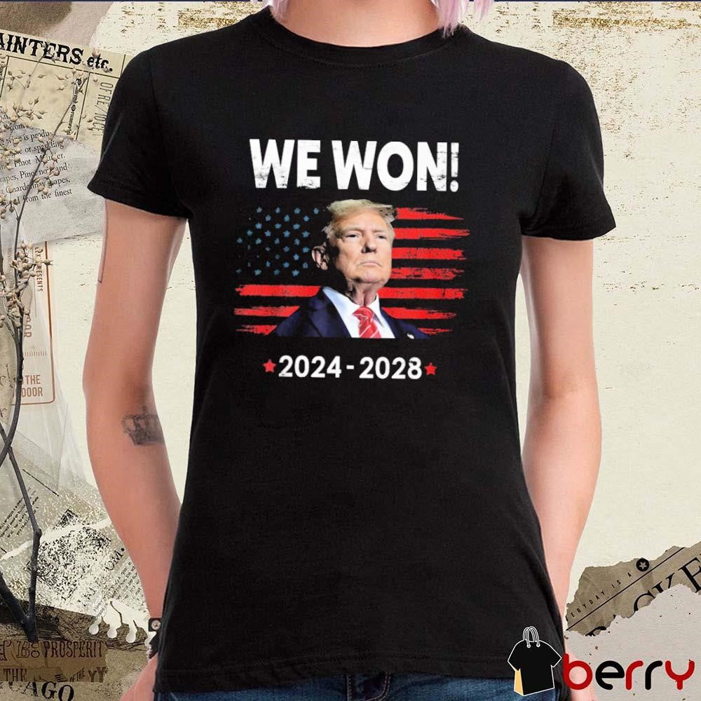 Congratulation Donald Trump We Won 2024-2028 Vintage t-shirt