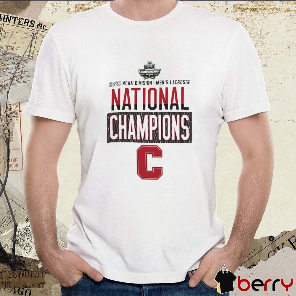 Cornell Big Red 2025 NCAA Division I Men’s Lacrosse National Champions Locker Room t-shirt