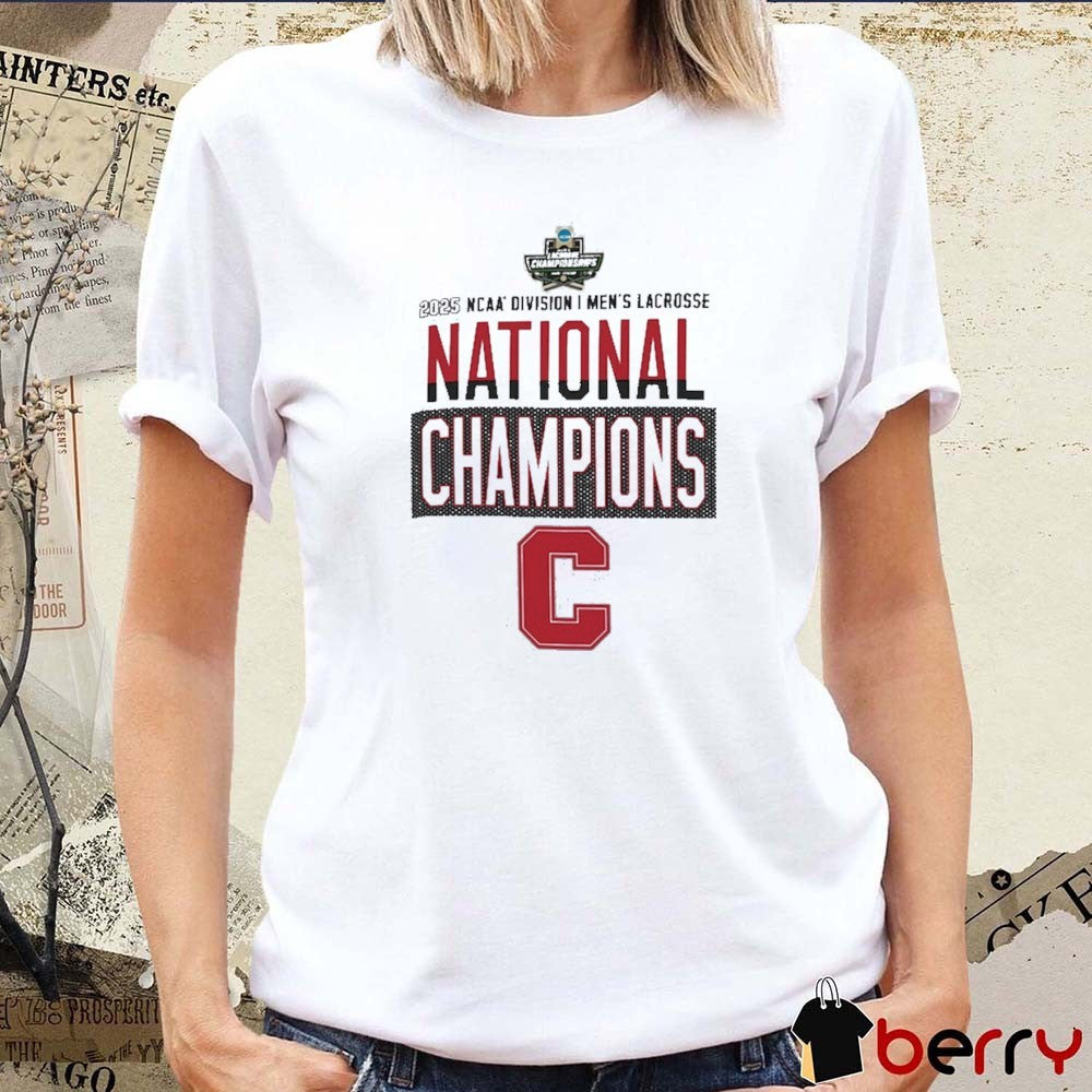 Cornell Big Red 2025 NCAA Division I Men’s Lacrosse National Champions Locker Room t-shirt