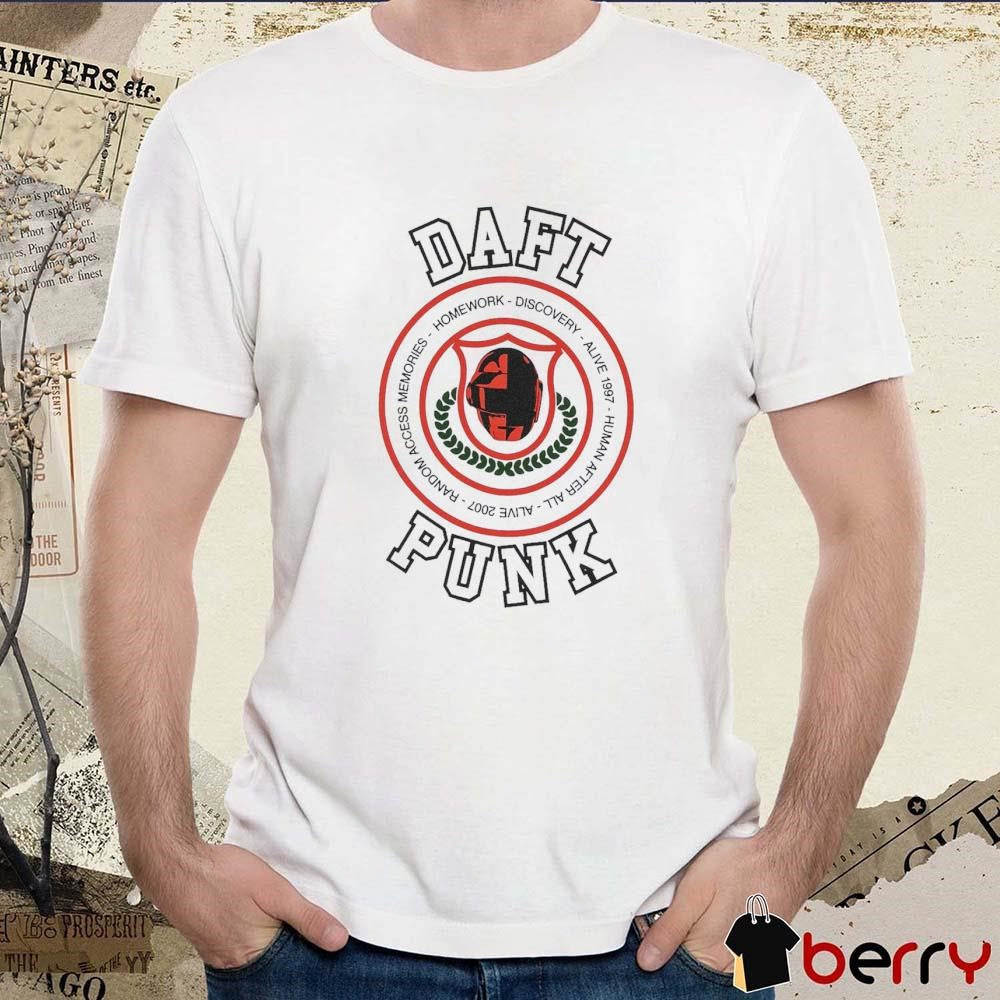 Daft Punk Da Funk Collegiate Homework Discovery t-shirt