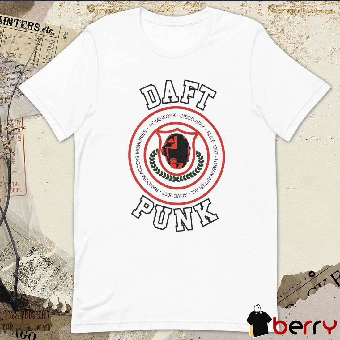 Daft Punk Da Funk Collegiate Homework Discovery t-shirt