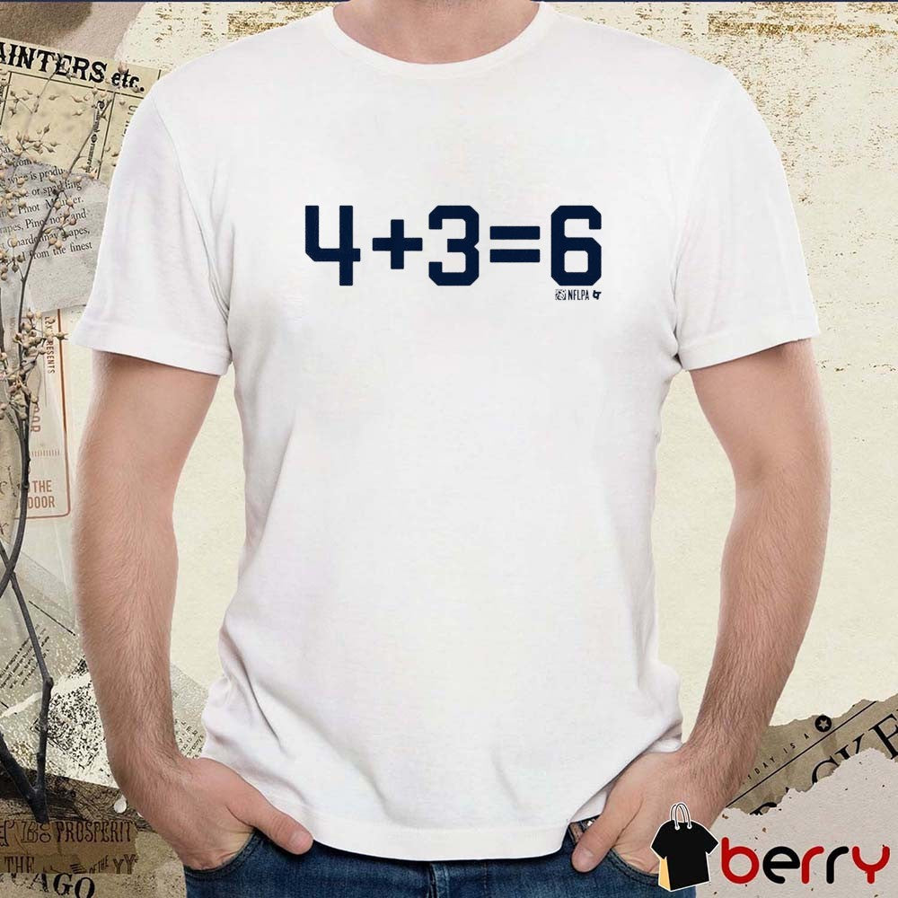 Dak Prescott and George Pickens 4 + 3 = 6 Dallas Cowboys t-shirt
