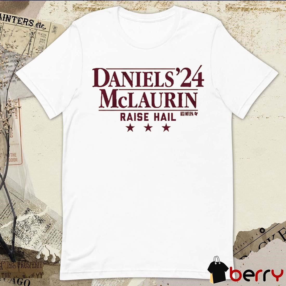 Daniels-McLaurin ’24 Raise Hail Washington Commanders t-shirt