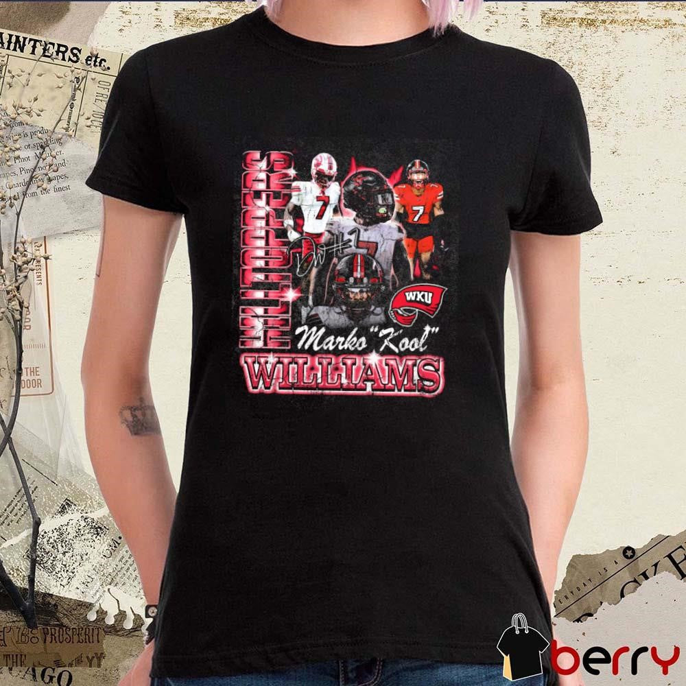 Demarko Williams Western Kentucky 90s Signature Graphic t-shirt