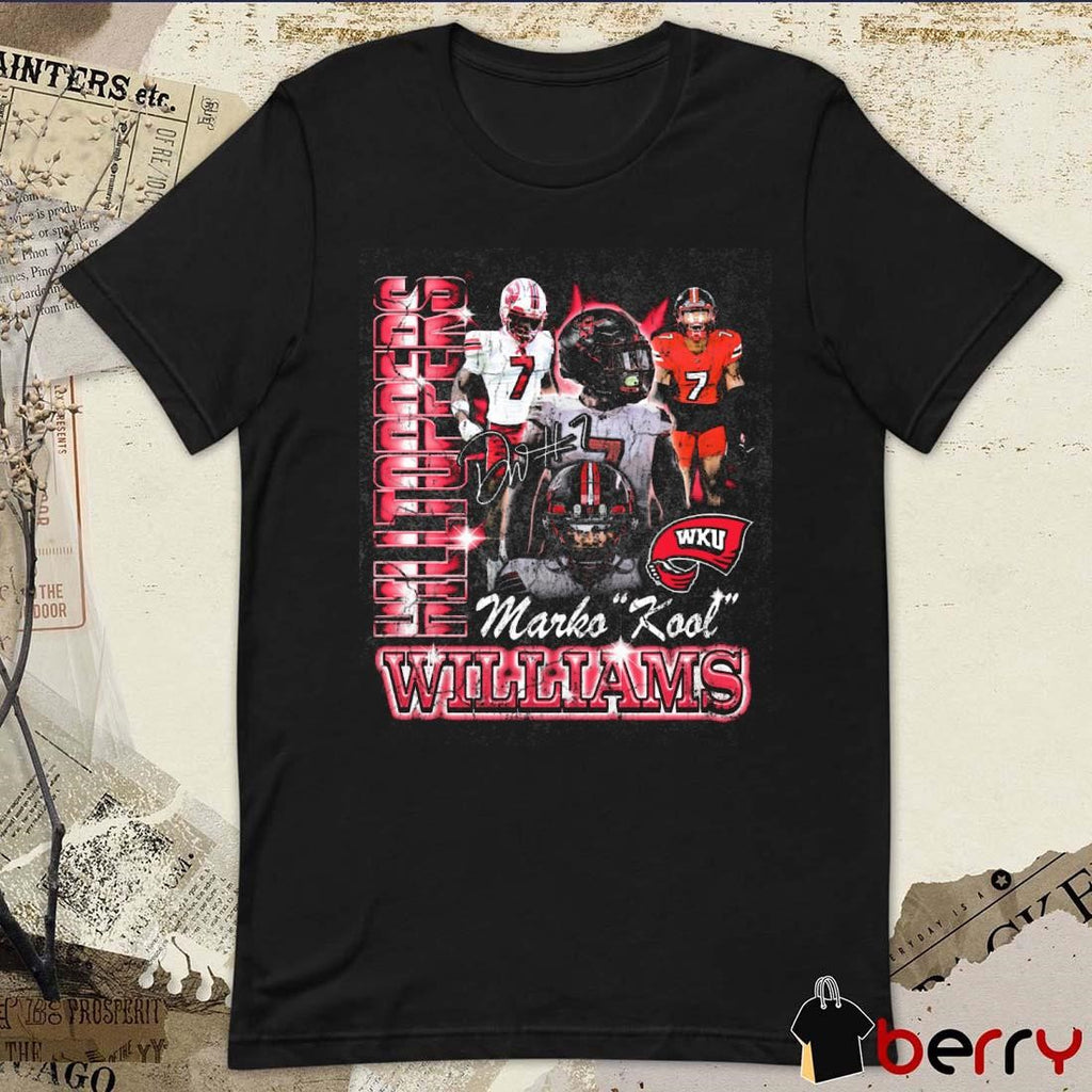 Demarko Williams Western Kentucky 90s Signature Graphic t-shirt