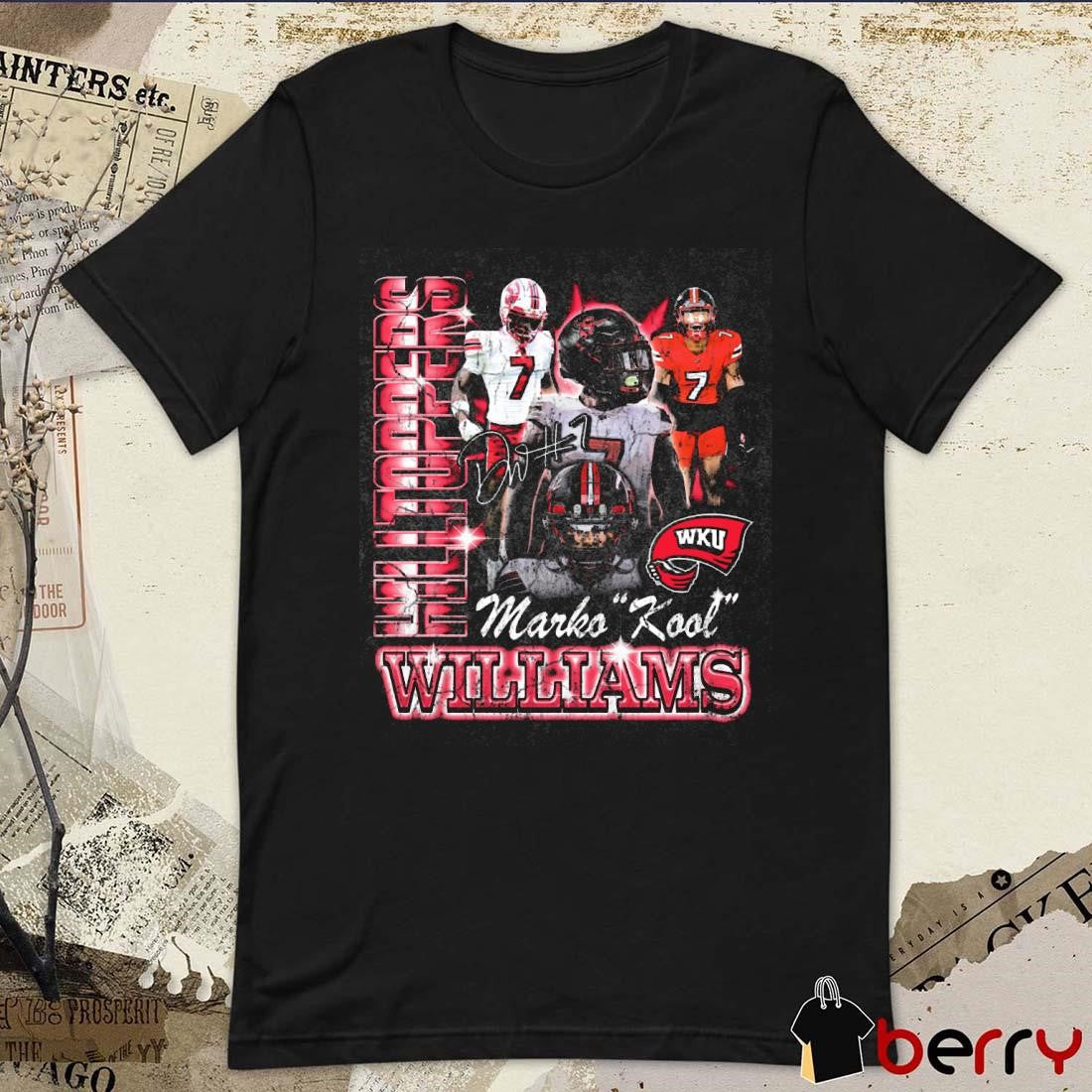 Demarko Williams Western Kentucky 90s Signature Graphic t-shirt