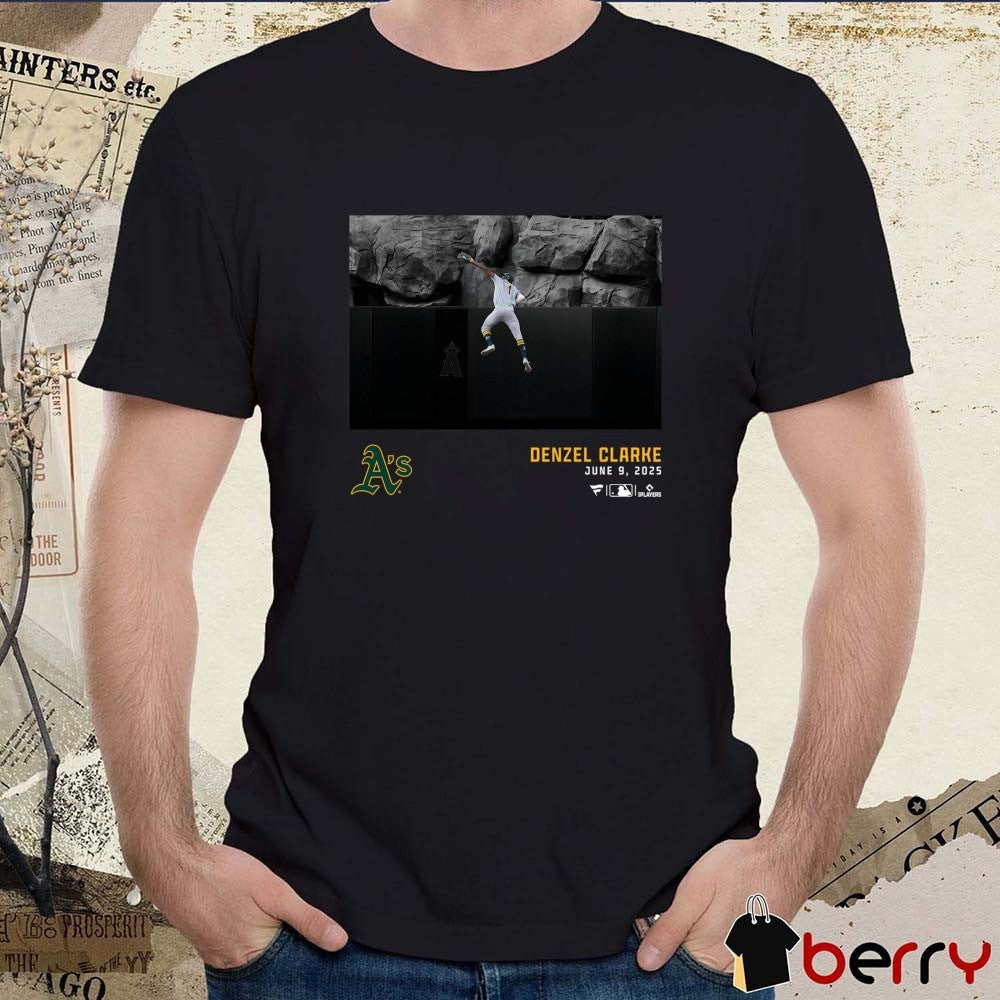 Denzel Clarke Athletics MLB June 9 2025 Graphic Player t-shirt