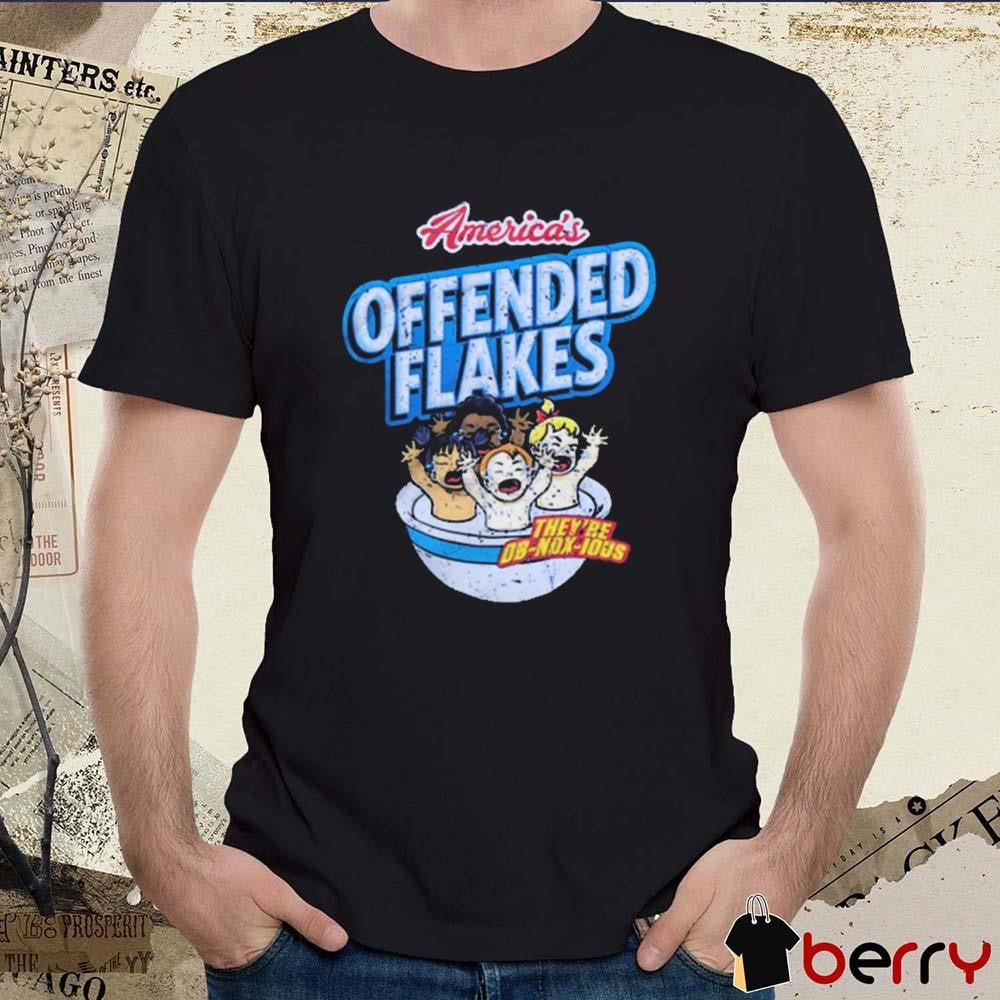 Derek Holland Wearing America’s Offended Flakes They’re Ob Nox Ious t-shirt
