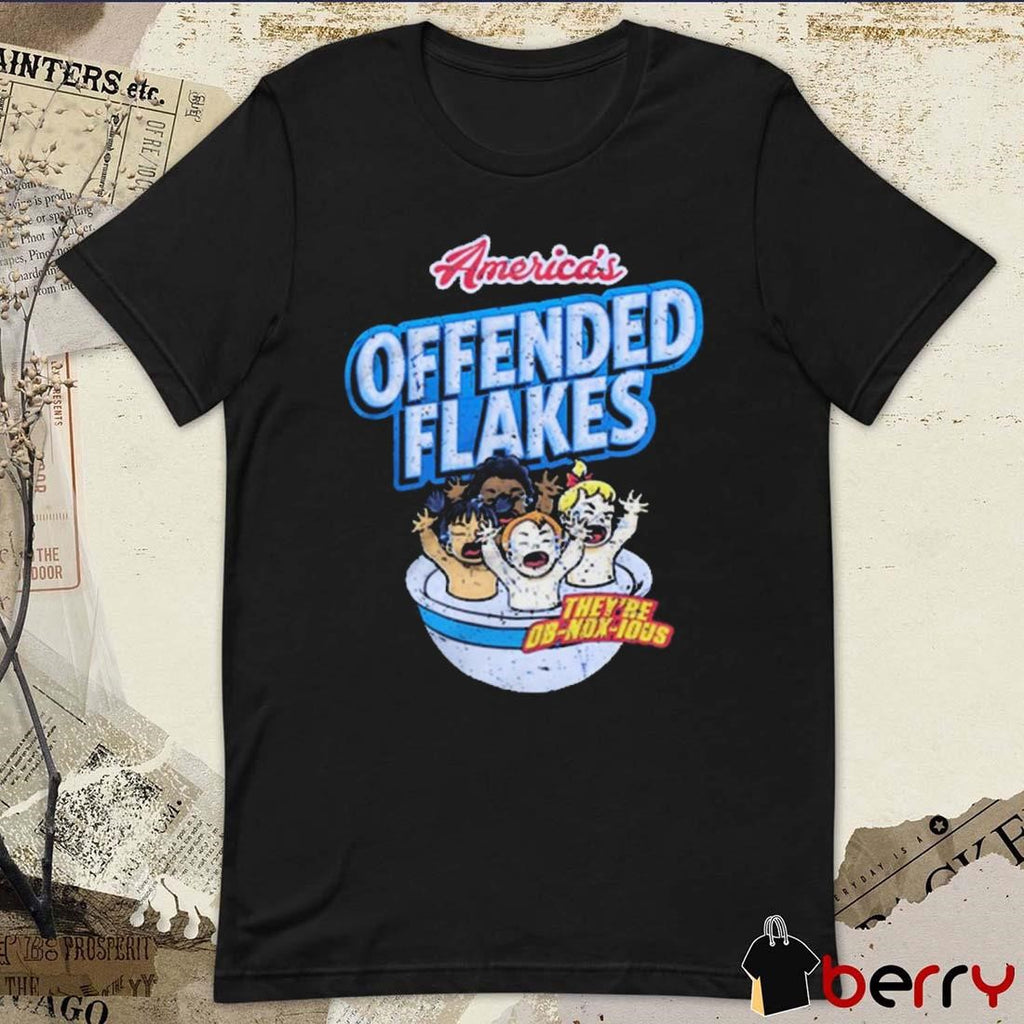 Derek Holland Wearing America’s Offended Flakes They’re Ob Nox Ious t-shirt