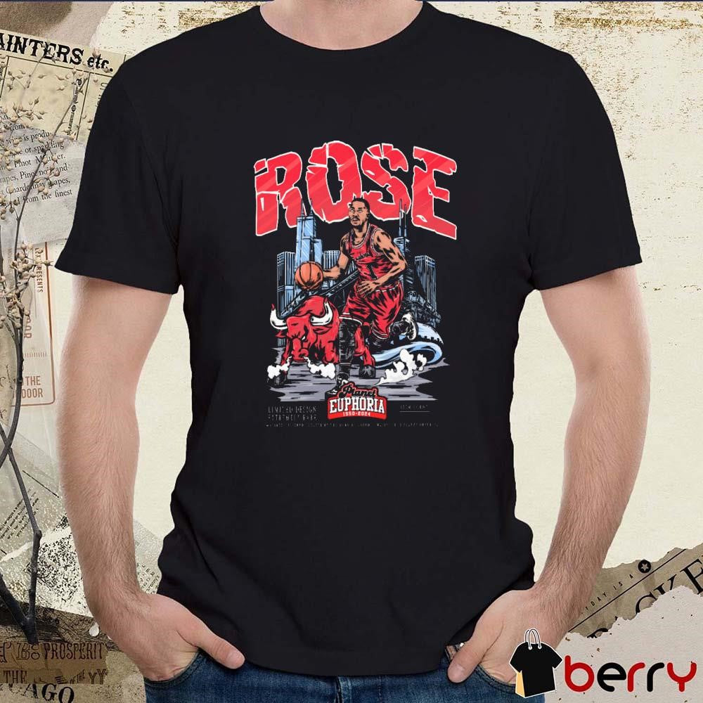 Derrick Rose Chicago Bulls Planet Euphoria Artwork t-shirt