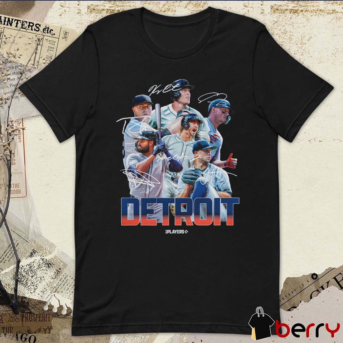 Detroit Tigers Baseball Players Signatures Series 2025 t-shirt