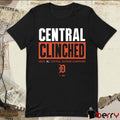 Detroit Tigers Central Clinched 2024 AL Central Division Champions t-shirt