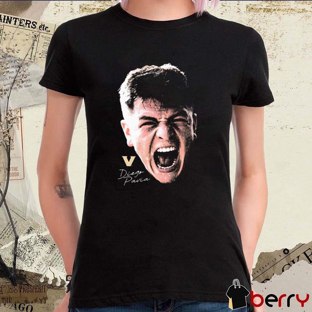 Diego Pavia Vanderbilt Commodores Portrait Signature t-shirt
