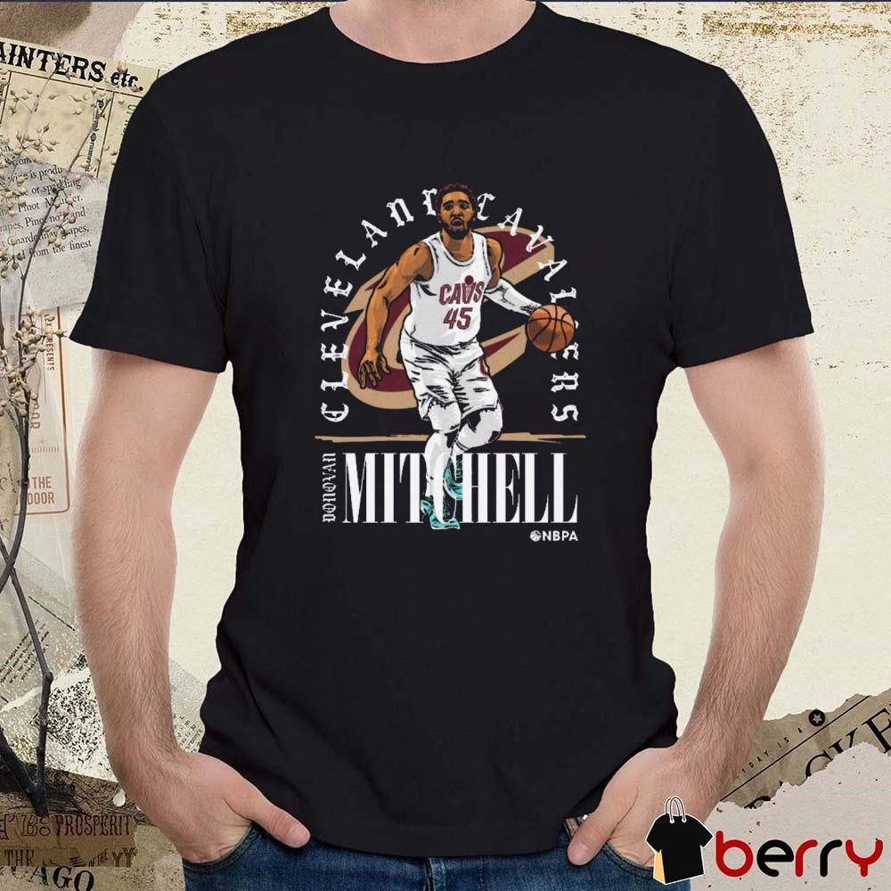Donovan Mitchell Cleveland Cavaliers NBA Shield t-shirt