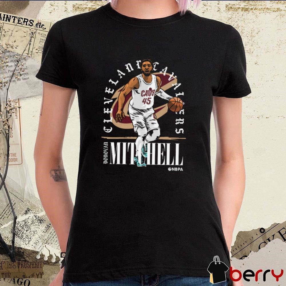Donovan Mitchell Cleveland Cavaliers NBA Shield t-shirt