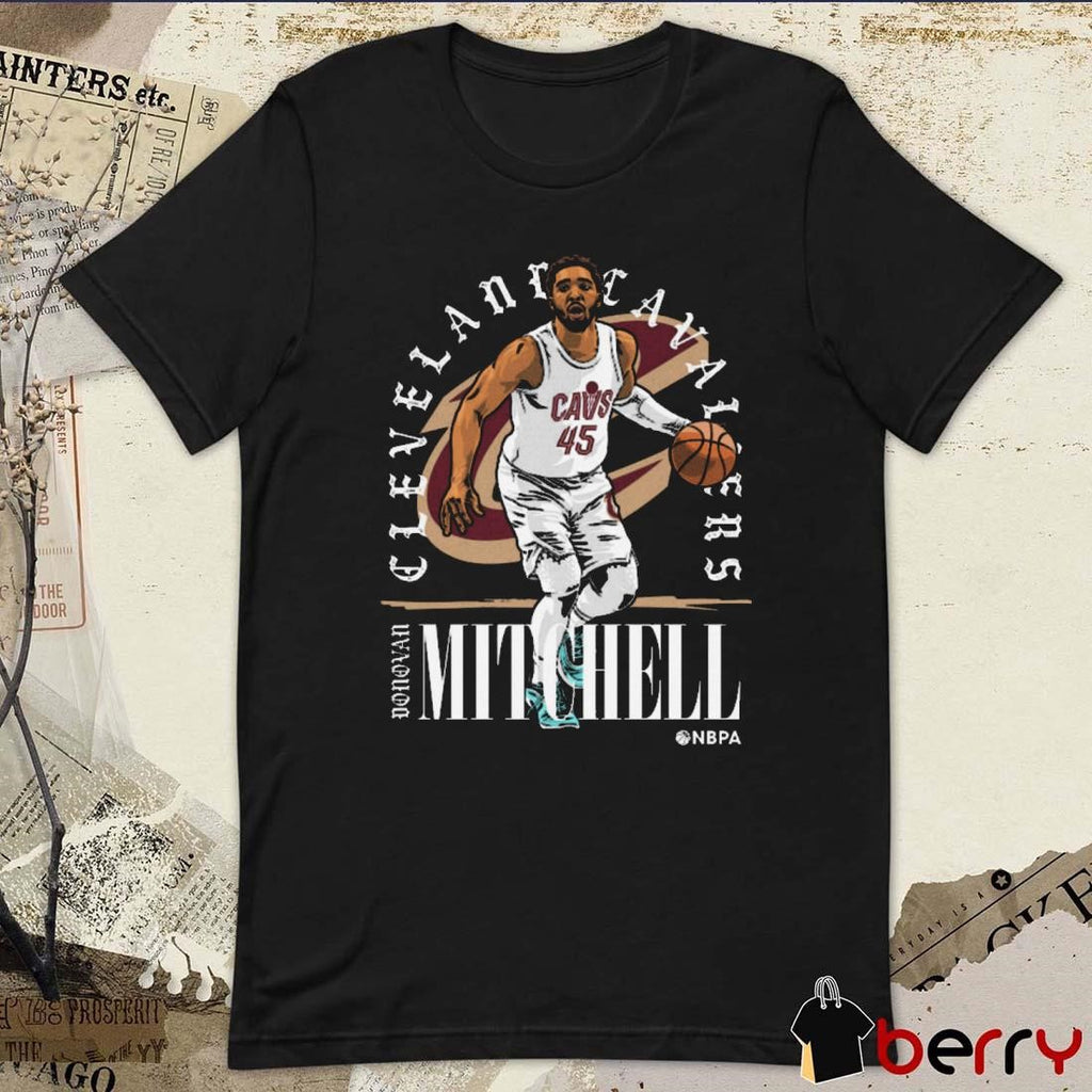 Donovan Mitchell Cleveland Cavaliers NBA Shield t-shirt