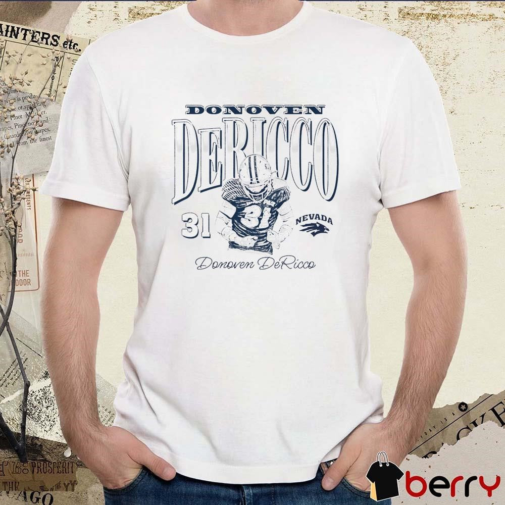 Donoven DeRicco #31 Nevada Wolf Pack Graphic t-shirt