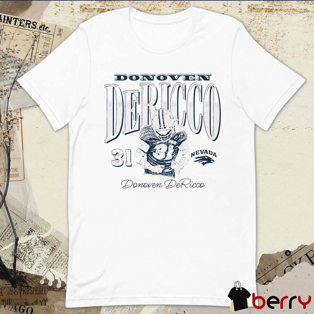 Donoven DeRicco #31 Nevada Wolf Pack Graphic t-shirt