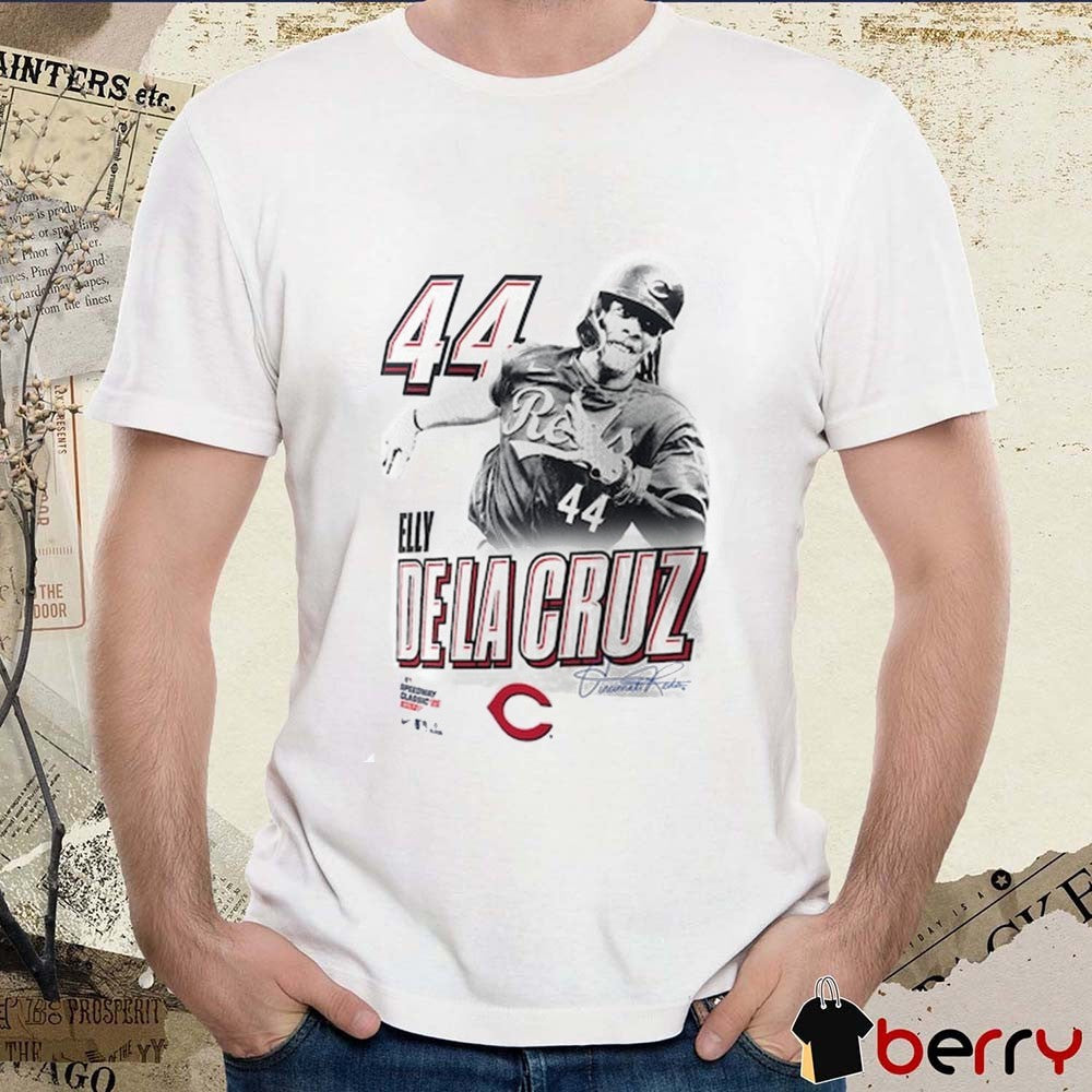 Elly De La Cruz Cincinnati Reds 2025 MLB Speedway Classic Player Graphic t-shirt