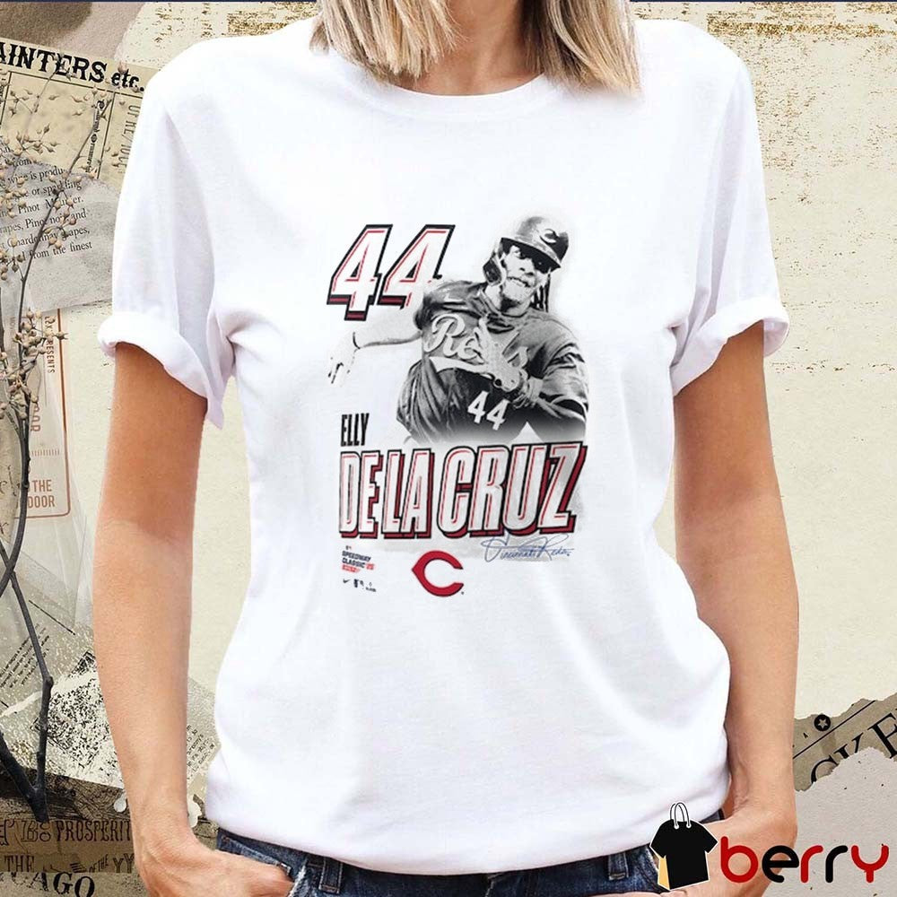 Elly De La Cruz Cincinnati Reds 2025 MLB Speedway Classic Player Graphic t-shirt